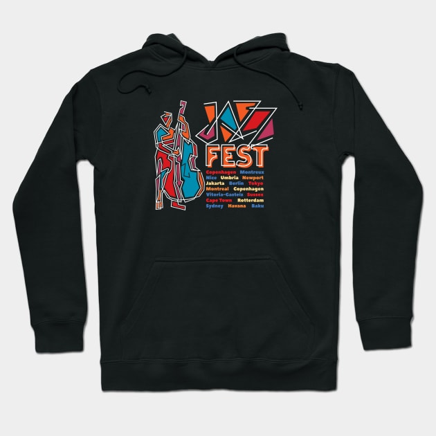 International Jazz Festival Hoodie by jazzworldquest